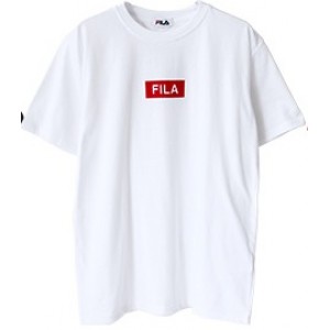 FILA Red Logo Tee - White